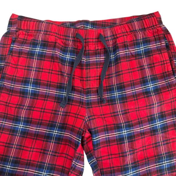 Gap Flannel PJ Joggers Cotton Red Plaid Medium Lounge pants - Picture 2 of 13